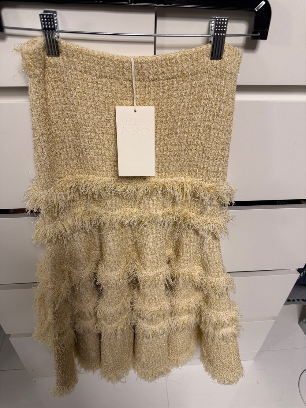 Ulla Johnson Andi Knit Tweed Skirt in color Lumin
